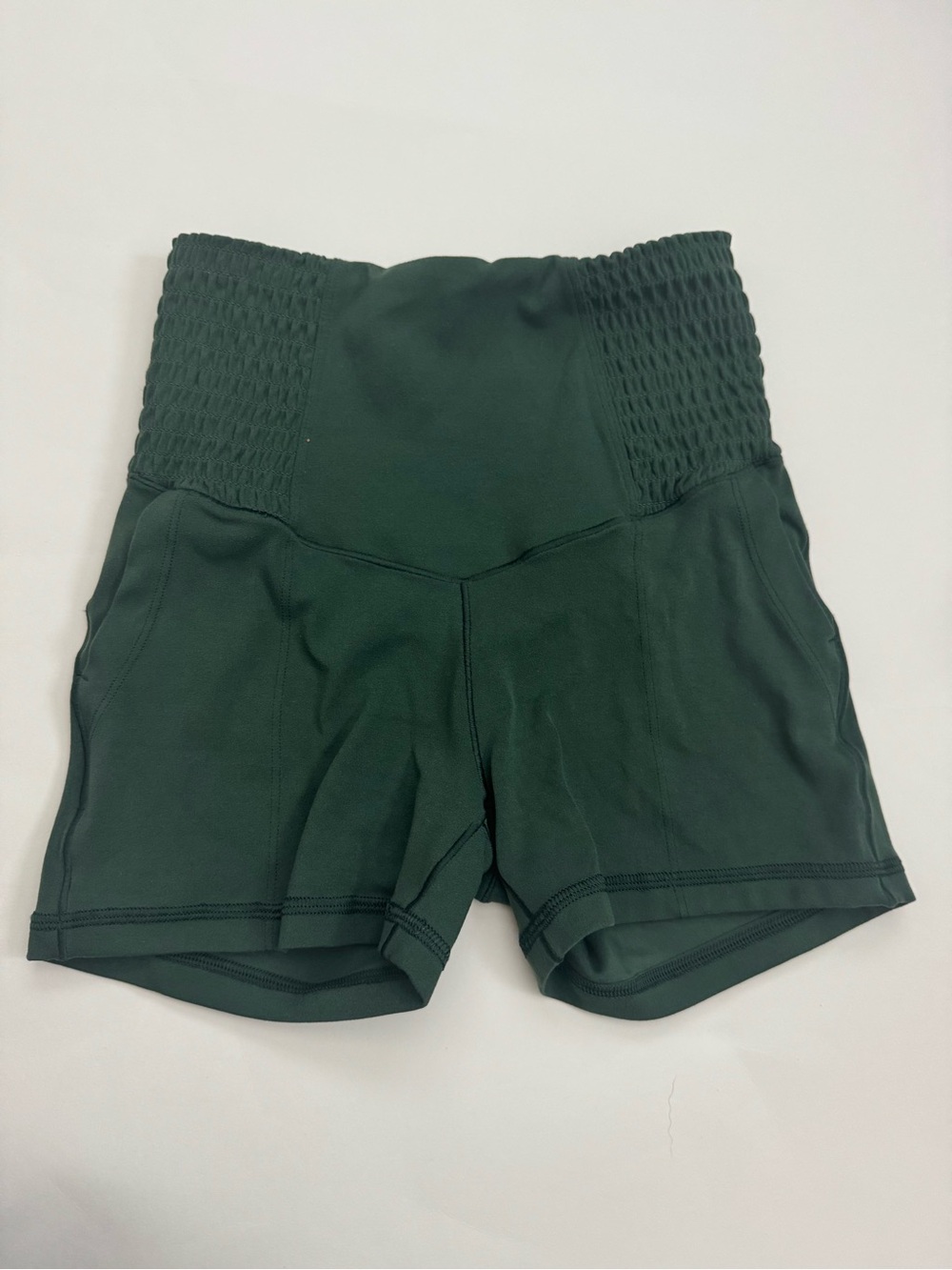 Aerie offline green high waist workout shorts XS